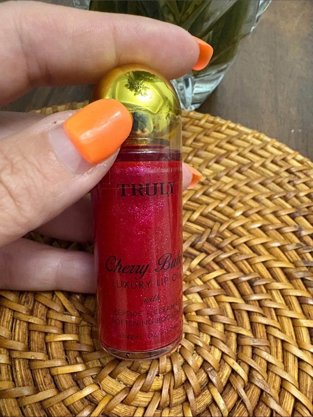 TRULY Cheeky Baby Luxury Lip Oil - Red New on box